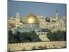 Dome of the Rock and Temple Mount from Mount of Olives, Jerusalem, Israel, Middle East-Simanor Eitan-Mounted Photographic Print