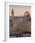 Dome of the Rock and the Western Wall, Jerusalem, Israel, Middle East-Michael DeFreitas-Framed Photographic Print