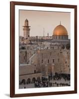 Dome of the Rock and the Western Wall, Jerusalem, Israel, Middle East-Michael DeFreitas-Framed Photographic Print