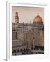 Dome of the Rock and the Western Wall, Jerusalem, Israel, Middle East-Michael DeFreitas-Framed Photographic Print