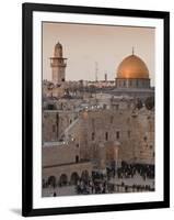 Dome of the Rock and the Western Wall, Jerusalem, Israel, Middle East-Michael DeFreitas-Framed Photographic Print