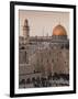 Dome of the Rock and the Western Wall, Jerusalem, Israel, Middle East-Michael DeFreitas-Framed Photographic Print