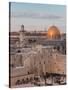 Dome of the Rock and the Western Wall, Jerusalem, Israel, Middle East-Michael DeFreitas-Stretched Canvas