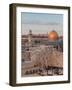 Dome of the Rock and the Western Wall, Jerusalem, Israel, Middle East-Michael DeFreitas-Framed Photographic Print