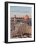 Dome of the Rock and the Western Wall, Jerusalem, Israel, Middle East-Michael DeFreitas-Framed Photographic Print