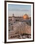 Dome of the Rock and the Western Wall, Jerusalem, Israel, Middle East-Michael DeFreitas-Framed Photographic Print