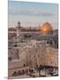 Dome of the Rock and the Western Wall, Jerusalem, Israel, Middle East-Michael DeFreitas-Mounted Photographic Print