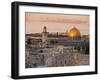 Dome of the Rock and the Western Wall, Jerusalem, Israel, Middle East-Michael DeFreitas-Framed Premium Photographic Print