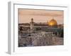 Dome of the Rock and the Western Wall, Jerusalem, Israel, Middle East-Michael DeFreitas-Framed Premium Photographic Print