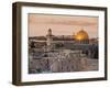 Dome of the Rock and the Western Wall, Jerusalem, Israel, Middle East-Michael DeFreitas-Framed Photographic Print