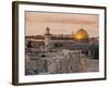 Dome of the Rock and the Western Wall, Jerusalem, Israel, Middle East-Michael DeFreitas-Framed Photographic Print