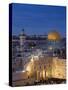 Dome of the Rock and the Western Wall, Jerusalem, Israel, Middle East-Michael DeFreitas-Stretched Canvas