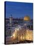 Dome of the Rock and the Western Wall, Jerusalem, Israel, Middle East-Michael DeFreitas-Stretched Canvas