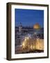 Dome of the Rock and the Western Wall, Jerusalem, Israel, Middle East-Michael DeFreitas-Framed Photographic Print