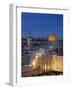 Dome of the Rock and the Western Wall, Jerusalem, Israel, Middle East-Michael DeFreitas-Framed Photographic Print