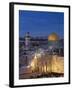 Dome of the Rock and the Western Wall, Jerusalem, Israel, Middle East-Michael DeFreitas-Framed Photographic Print