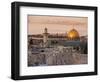 Dome of the Rock and the Western Wall, Jerusalem, Israel, Middle East-Michael DeFreitas-Framed Photographic Print