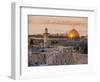 Dome of the Rock and the Western Wall, Jerusalem, Israel, Middle East-Michael DeFreitas-Framed Photographic Print