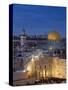 Dome of the Rock and the Western Wall, Jerusalem, Israel, Middle East-Michael DeFreitas-Stretched Canvas