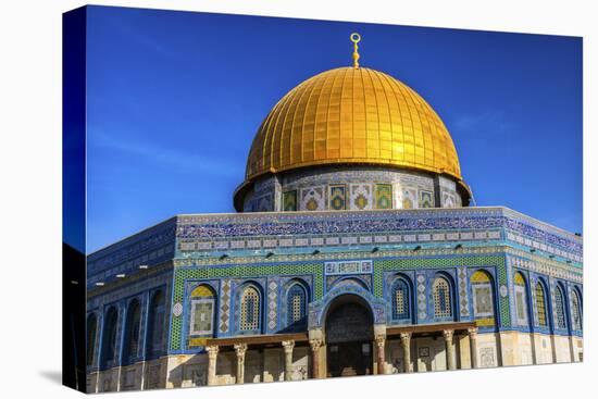 Dome of the Rock Arch, Temple Mount, Jerusalem, Israel-William Perry-Stretched Canvas