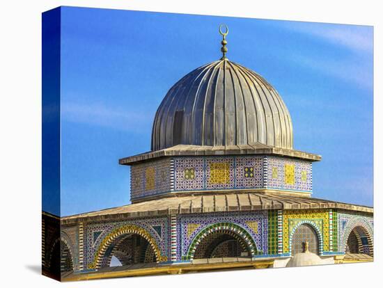 Dome of the Rock Arch, Temple Mount, Jerusalem, Israel-William Perry-Stretched Canvas