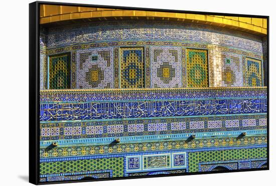 Dome of the Rock Arch, Temple Mount, Jerusalem, Israel-William Perry-Framed Stretched Canvas