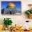 Dome of the Rock Arch, Temple Mount, Jerusalem, Israel-William Perry-Stretched Canvas displayed on a wall