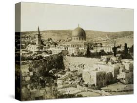 Dome of the Rock from the Jewish Quarter, 1850s-Mendel John Diness-Stretched Canvas