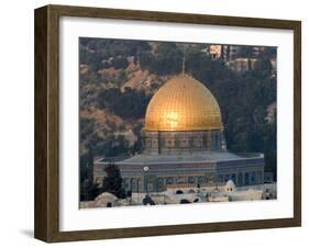 Dome of the Rock, Haram Ash-Sharif (Temple Mount), Old Walled City, Jerusalem-Christian Kober-Framed Photographic Print