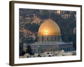 Dome of the Rock, Haram Ash-Sharif (Temple Mount), Old Walled City, Jerusalem-Christian Kober-Framed Photographic Print