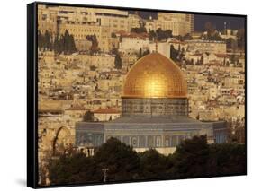 Dome of the Rock, Jerusalem, Israel-Yvette Cardozo-Framed Stretched Canvas