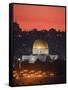 Dome of the Rock Mosque, Dusk, Jerusalem, Israel-Michele Falzone-Framed Stretched Canvas