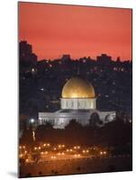 Dome of the Rock Mosque, Dusk, Jerusalem, Israel-Michele Falzone-Mounted Photographic Print