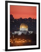 Dome of the Rock Mosque, Dusk, Jerusalem, Israel-Michele Falzone-Framed Photographic Print