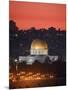 Dome of the Rock Mosque, Dusk, Jerusalem, Israel-Michele Falzone-Mounted Photographic Print