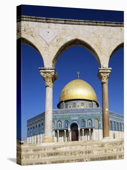 Dome of the Rock, Mosque of Omar, Temple Mount, Jerusalem, Israel, Middle East-Sylvain Grandadam-Stretched Canvas