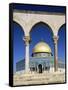 Dome of the Rock, Mosque of Omar, Temple Mount, Jerusalem, Israel, Middle East-Sylvain Grandadam-Framed Stretched Canvas