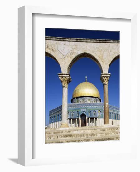 Dome of the Rock, Mosque of Omar, Temple Mount, Jerusalem, Israel, Middle East-Sylvain Grandadam-Framed Photographic Print