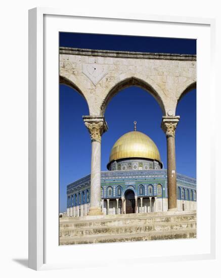 Dome of the Rock, Mosque of Omar, Temple Mount, Jerusalem, Israel, Middle East-Sylvain Grandadam-Framed Photographic Print