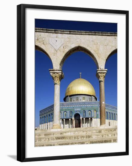 Dome of the Rock, Mosque of Omar, Temple Mount, Jerusalem, Israel, Middle East-Sylvain Grandadam-Framed Photographic Print