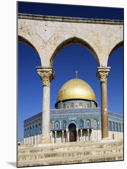 Dome of the Rock, Mosque of Omar, Temple Mount, Jerusalem, Israel, Middle East-Sylvain Grandadam-Mounted Photographic Print