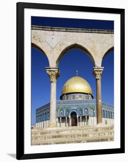 Dome of the Rock, Mosque of Omar, Temple Mount, Jerusalem, Israel, Middle East-Sylvain Grandadam-Framed Photographic Print