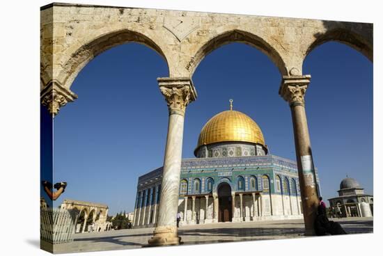 Dome of the Rock Mosque, Temple Mount, UNESCO World Heritage Site, Jerusalem, Israel, Middle East-Yadid Levy-Stretched Canvas