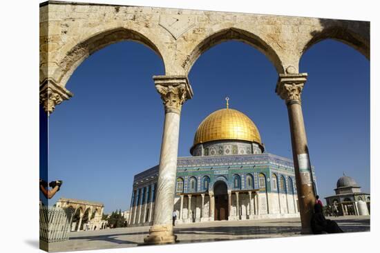 Dome of the Rock Mosque, Temple Mount, UNESCO World Heritage Site, Jerusalem, Israel, Middle East-Yadid Levy-Stretched Canvas