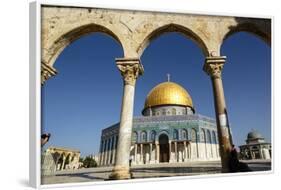 Dome of the Rock Mosque, Temple Mount, UNESCO World Heritage Site, Jerusalem, Israel, Middle East-Yadid Levy-Framed Photographic Print