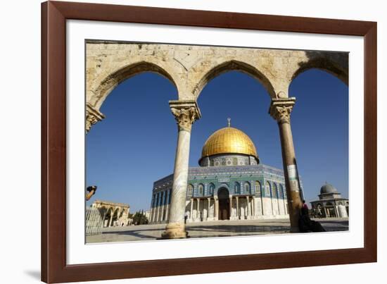 Dome of the Rock Mosque, Temple Mount, UNESCO World Heritage Site, Jerusalem, Israel, Middle East-Yadid Levy-Framed Photographic Print