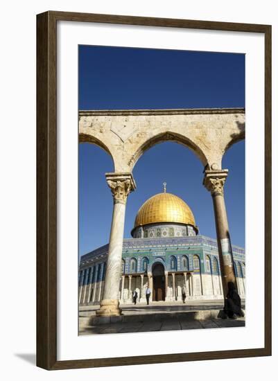 Dome of the Rock Mosque, Temple Mount, UNESCO World Heritage Site, Jerusalem, Israel, Middle East-Yadid Levy-Framed Photographic Print