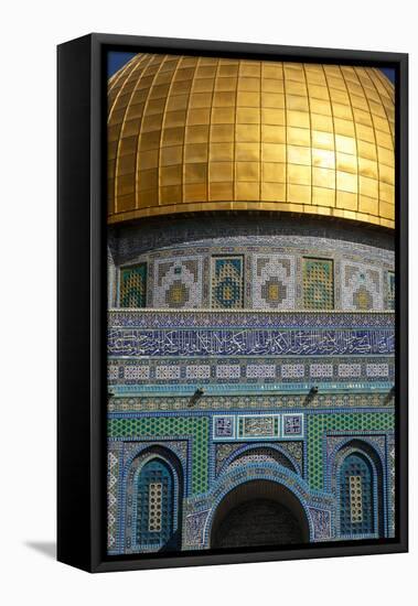 Dome of the Rock Mosque, Temple Mount, UNESCO World Heritage Site, Jerusalem, Israel, Middle East-Yadid Levy-Framed Stretched Canvas