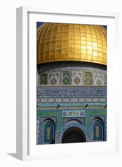 Dome of the Rock Mosque, Temple Mount, UNESCO World Heritage Site, Jerusalem, Israel, Middle East-Yadid Levy-Framed Photographic Print