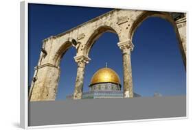 Dome of the Rock Mosque, Temple Mount, UNESCO World Heritage Site, Jerusalem, Israel, Middle East-Yadid Levy-Framed Photographic Print